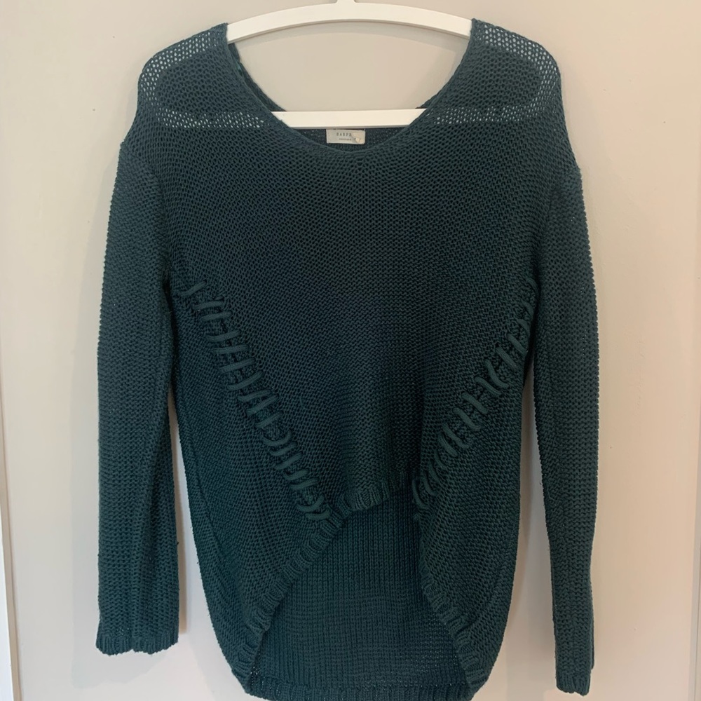Emerald green knitted sweater